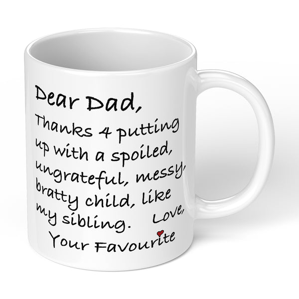 Funny Fathers Day Mug With Funnny Sentences Perfect For Fathers Day Gift