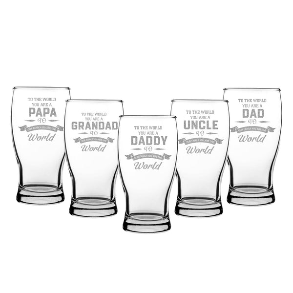 Beer Glass With Nice Daddy Engraved Design Perfect For Fathers Day Or Birthday Gift