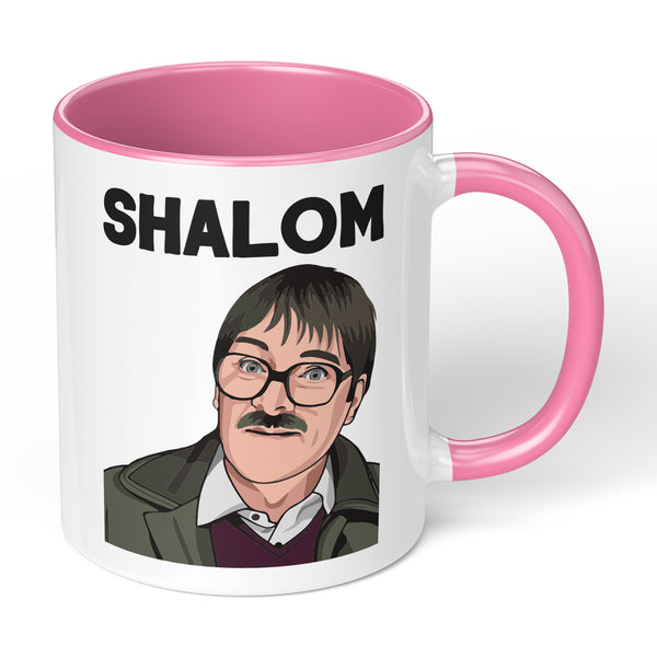 Shalom Mug Gift With Funny Shalom Cartoon Design Perfect For Birthday Present