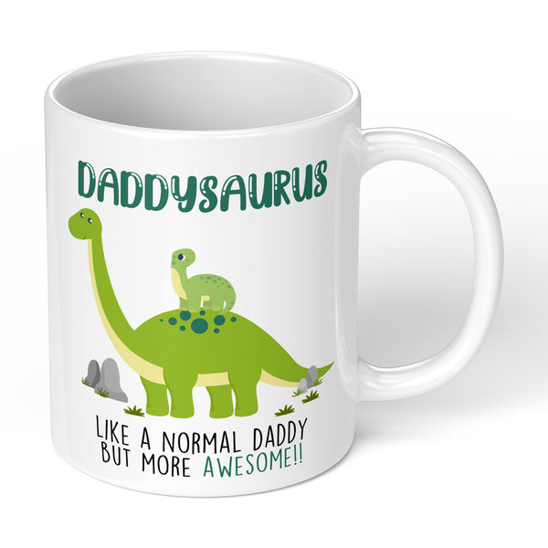 Fathers Day Mug With Funny Daddysaurus Design For Fathers Gift Or Daddys Gift