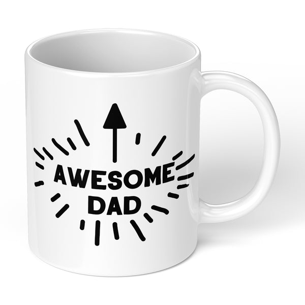 Fathers Day Mug With Awesome Dad Design Perfect For Fathers Gift