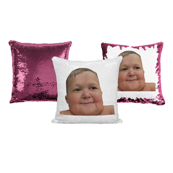 Sequin Pillow With Funny Hasbulla Face For Funny Birthday Gift Or Christmas Gift