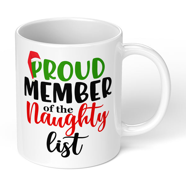 Merry Christmas Mug With Funny And Naughty Christmas Theme Design