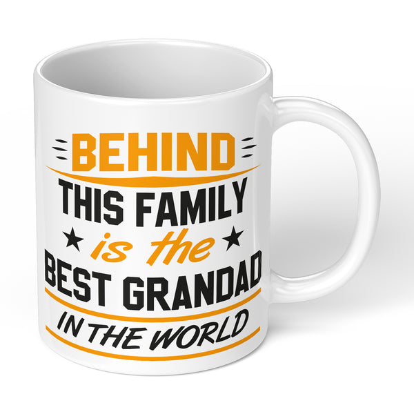 Fathers Day Mug For Grandfather Or Grandad With Nice Phrase From Family