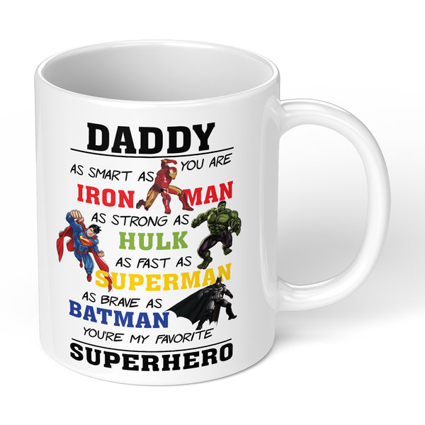 Fathers Day Mug For Daddy With Superhero Design A Special Gift For Father