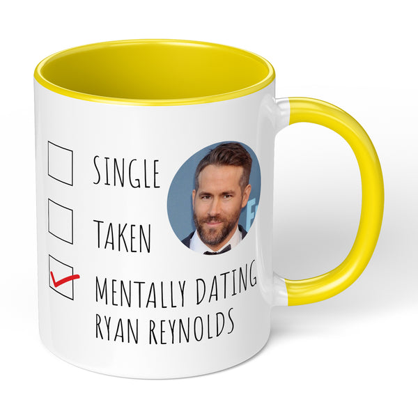 Coffee Mug With Mentally Dating Ryan Reynolds Design Perfect For Movie Fans