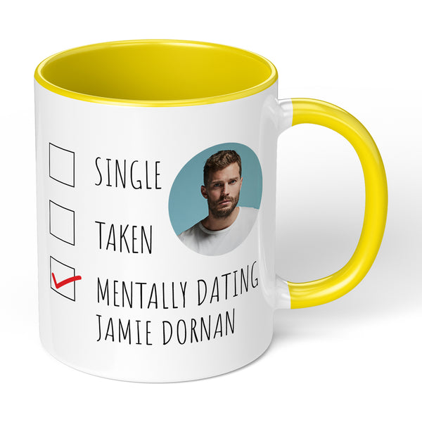 Coffee Mug With Mentally Dating Jamie Dornan Design Perfect For Movie Fans