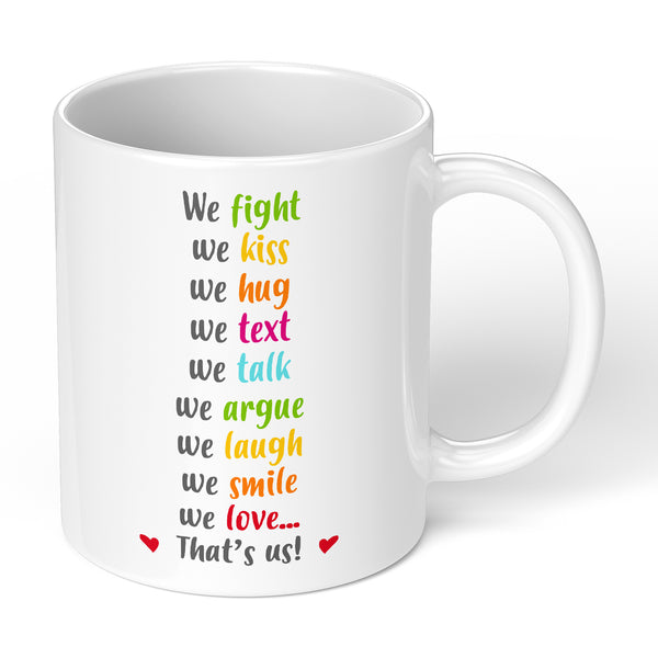 Coffee Mug For Valentines Day Or Birthday Gift For Lovely Couple With Couple Things Phrase