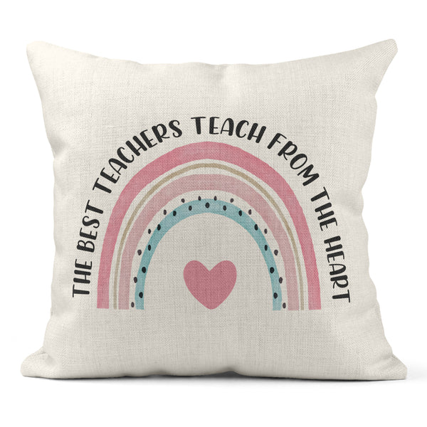 Canvas Pillow For Teacher With Best Teacher Design Perfect For Teachers Day Gift