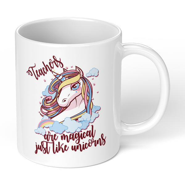 Personalised Teachers Mug With Unicorn Design With Teacher And  Pupil Name