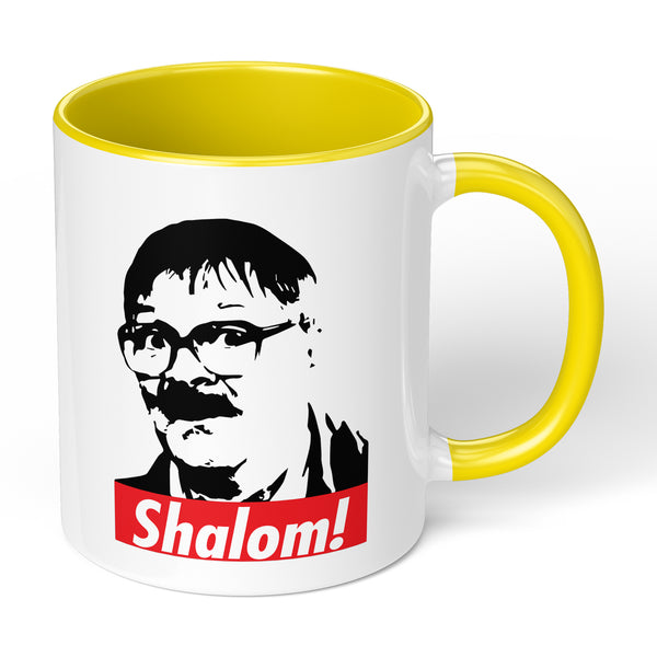 Shalom Mug For Birthday Or Christmas Gift With Funny Shalom Cartoon Design