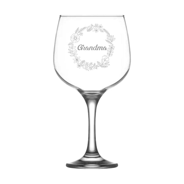 Mothers Day Gin Glass Gifts for Grandma Mum Mummy Auntie With Nice Design