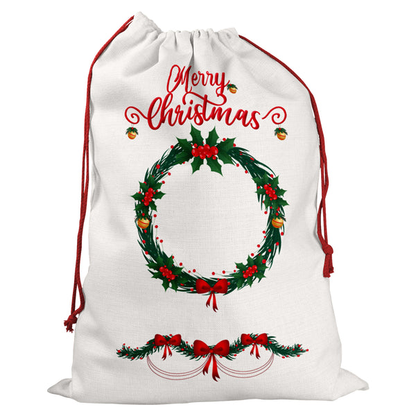 Personalised Christmas Sack With Custom Image For Kids And Childrens Gifts