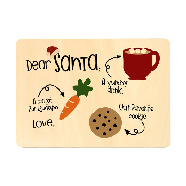 Personalised Santa and Rudolph Reindeer Treat Xmas Placemats