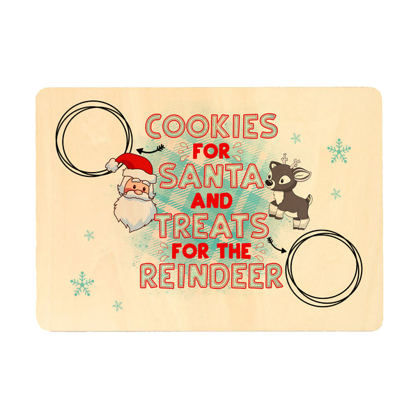 Personalised Christmas Placemats With Santa And Reindeer Design For Childrens And Kids