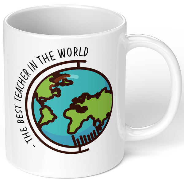 Personalised Mug For Teacher With Best Teacher In World Design