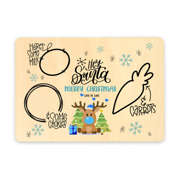 Personalised Christmas Reindeer Place Mats For Kids And Childrens For Christmas Eve