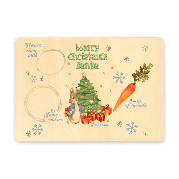 Personalised Christmas Place mats With Peter Rabbit Design For Childrens And Kids